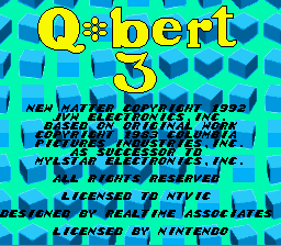 Q*bert 3 screenshot 3 for Super Nintendo